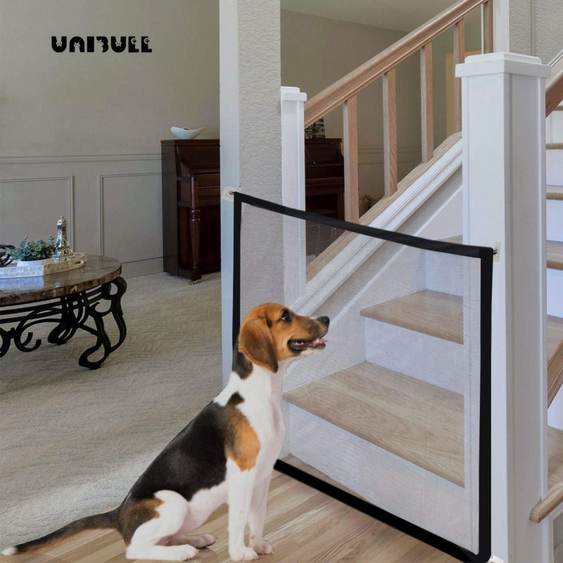 Pet Dog Gate Ingenious Mesh Dog Fence For Indoor and Outdoor Safe Pet Dog gate Safety Enclosure Pet Barrier Dog Pet supplies