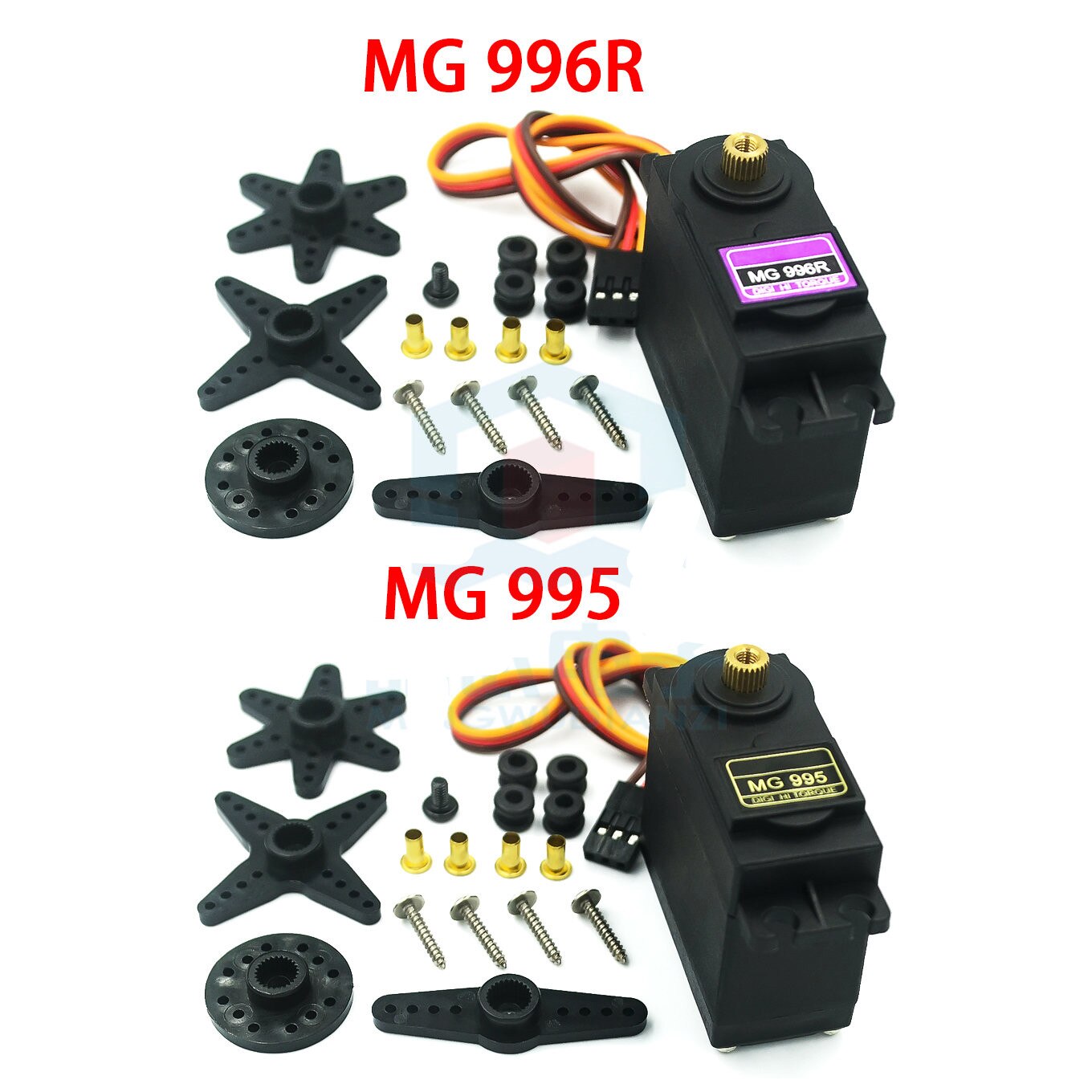 MG996R, MG995 steering gear, car and ship manipulator 13kg high torque metal gear steering gear servo