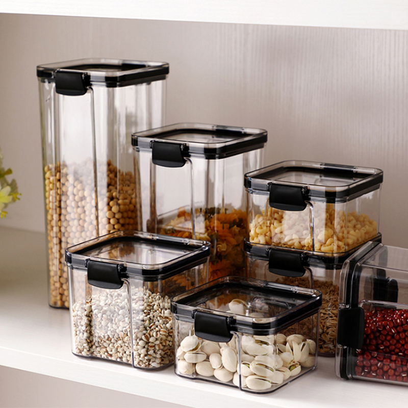 Contenedor de almacenamiento de cocina para aperitivos, gran capacidad, caja de almacenamiento para nueces de Pasta, refrigerador, organizador ordenado