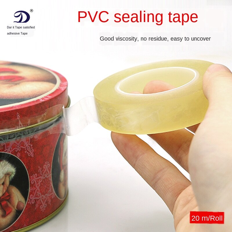 Afdichtingstape Transparante Afdichtingsband Ijzeren Doos Ijzeren Kan Plastic Doos Blikjes Pvc Transparante Incognito Afdichting Afdichting Tape20M