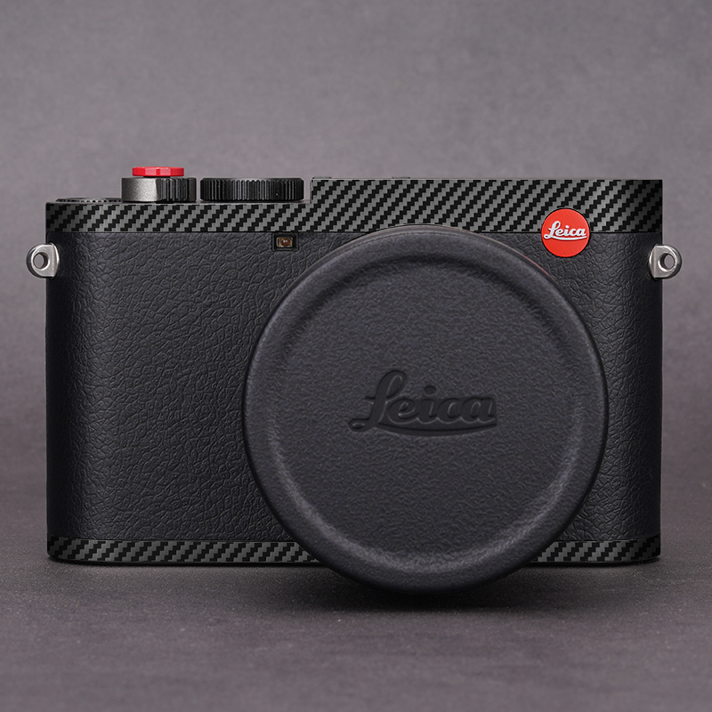 Leica Q 2 Camera Sticker Decal Skin for Leica Q2 Camera Premium Wraps Cases Protective Guard Film: Carbon Fiber Black