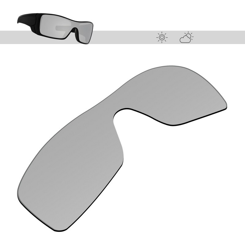 Glintbay – lentilles de lunettes de soleil polarisées de remplacement, pour Oakley Batwolf, plusieurs Options: Metallic Silver