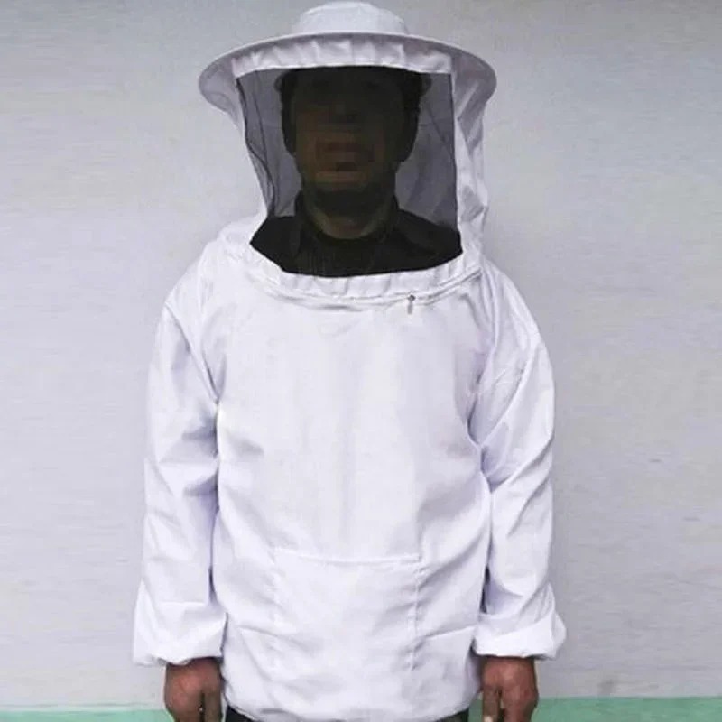 Protective Beekeeping Jacket Veil Smock Equipment Beekeeping Hat Sleeve Beekeeper Suit Apiculture Bee Dress