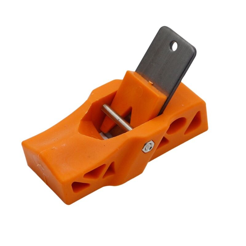 Mini træbearbejdning flad plan kant træ håndhøvl snedker træsnedker gør-det-selv værktøj til slibning trim polering: Orange