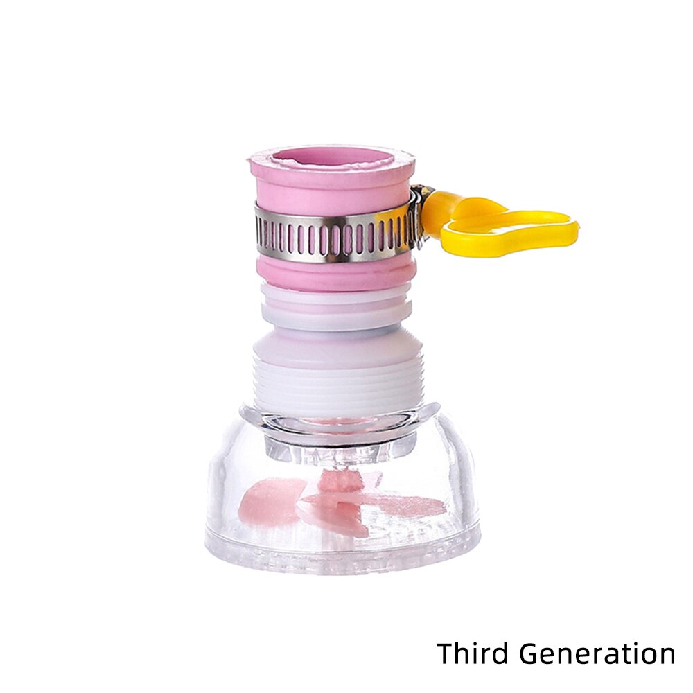 Kitchen Faucet Tap Filter 360 Rotation Adjustable Flexible Water Purifier Activated Carbon Water Saving Sprayer Diffuser: Third P