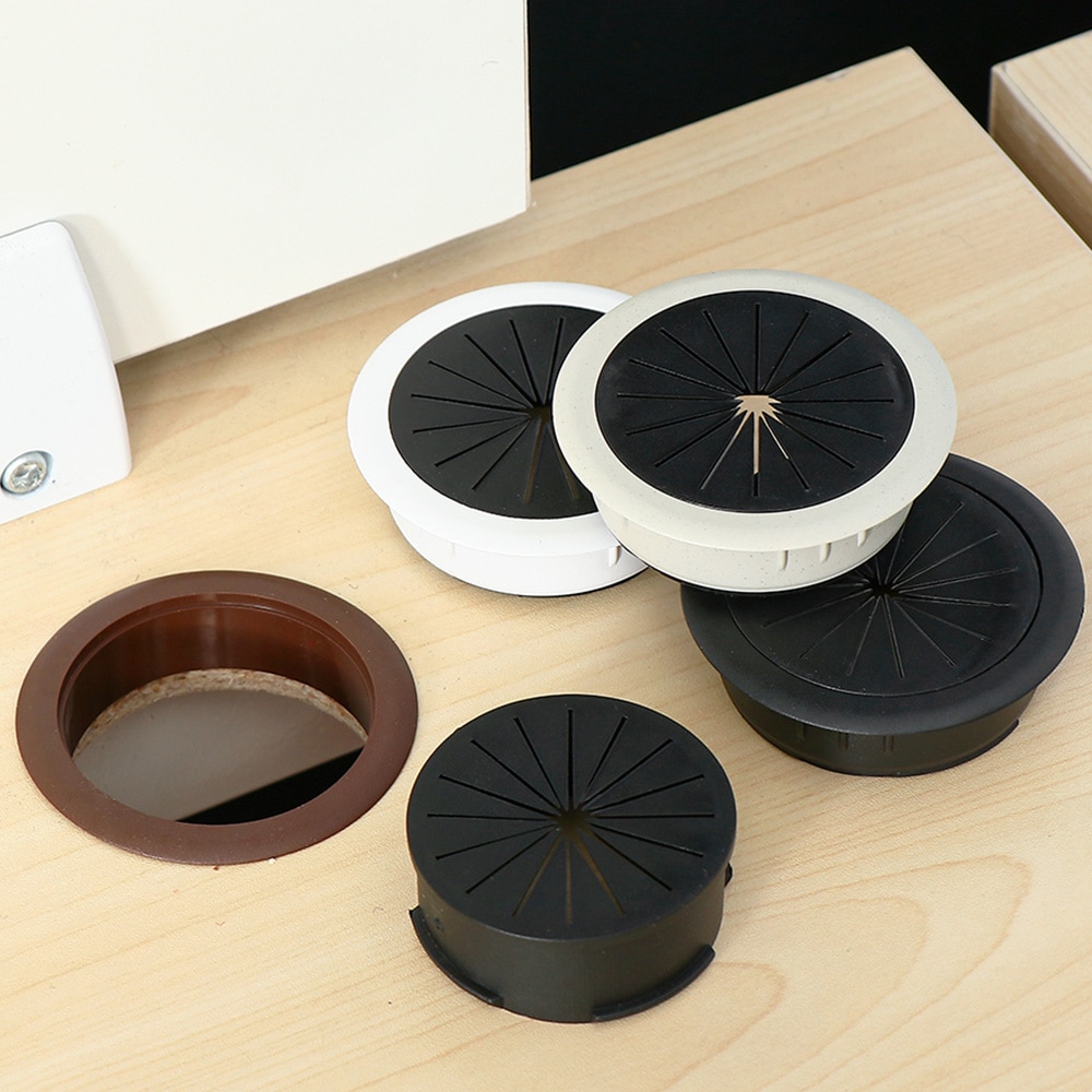 1PC Schreibtisch Tisch Draht See Abdeckung Computer Tülle Tisch Kabel Steckdose Staub Stecker Draht Ordentlich Lagerung Veranstalter Täglichen Zubehör