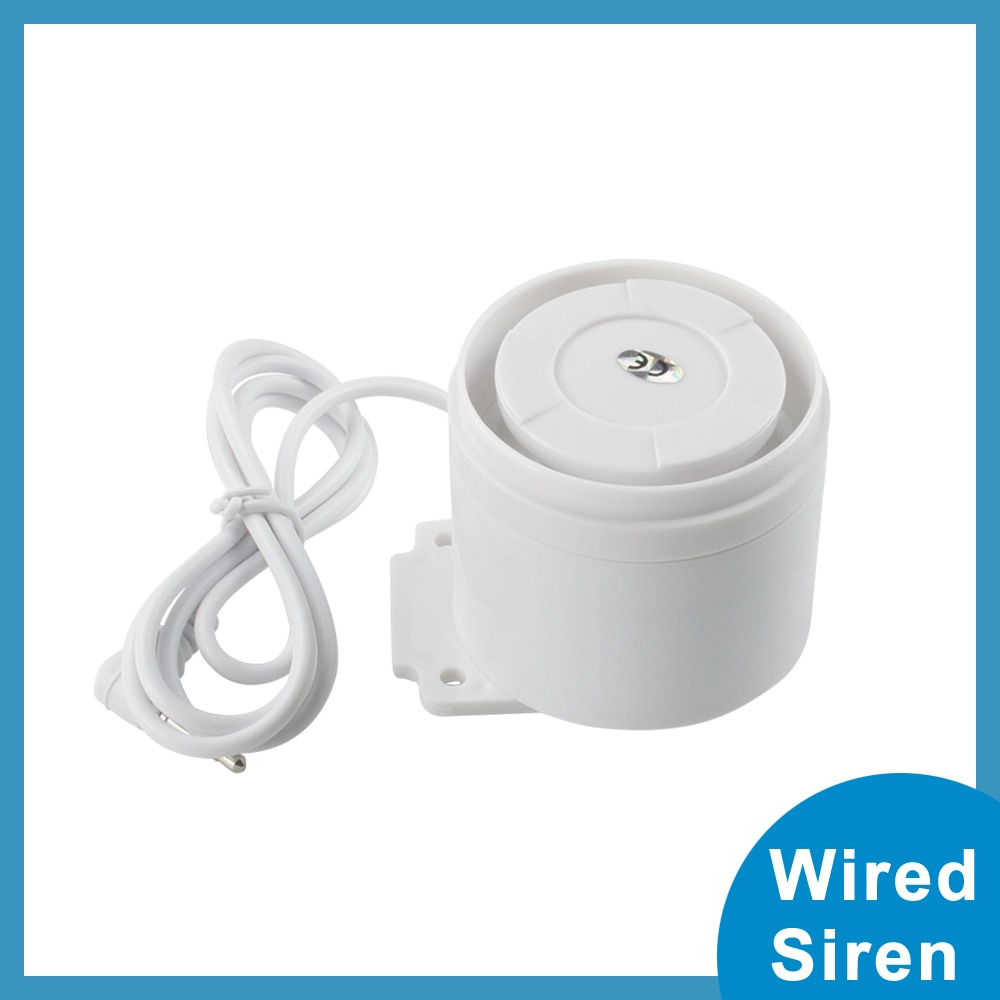 Mini Bedrade Sirene Voor Thuis Alarmsysteem 110 Db Geluid Alarm Accessoires Inbreker Diy