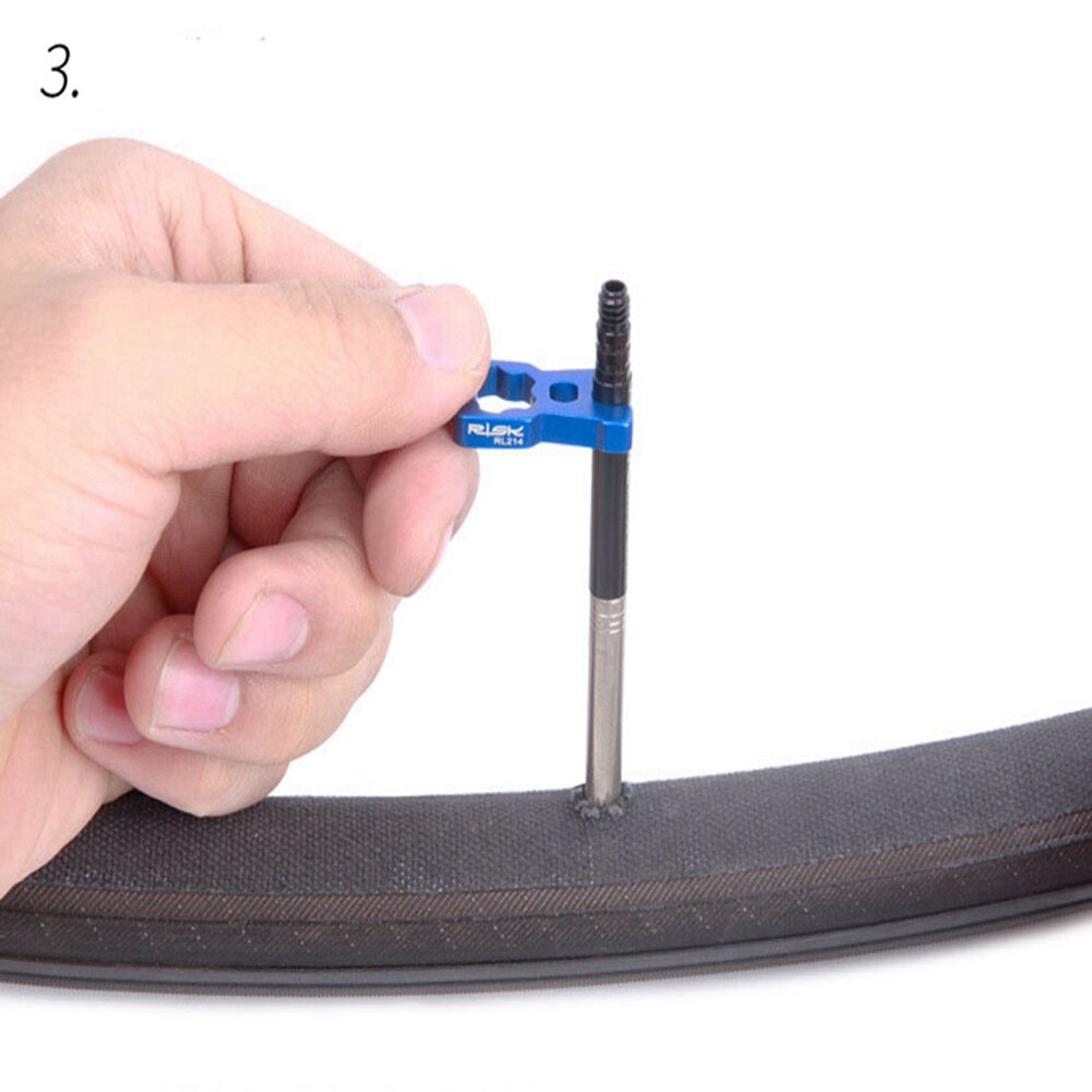 Llave de válvula de bicicleta multifunción 4 en 1, válvula Schrader/Presta, desmontaje de núcleo, herramientas de instalación para bicicleta de montaña y carretera