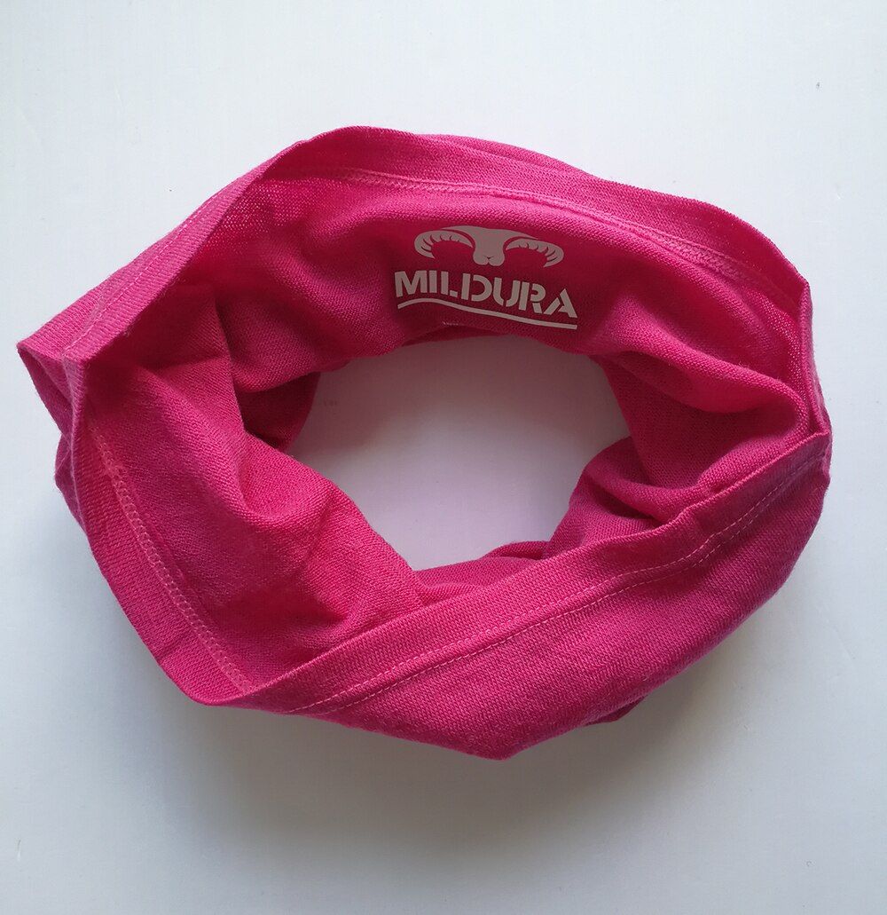 Polaina de cuello de lana merina Unisex, Bandana de lana merina para esquí, envoltura de anillo, bufanda cálida de 1 capa, 100%: Red