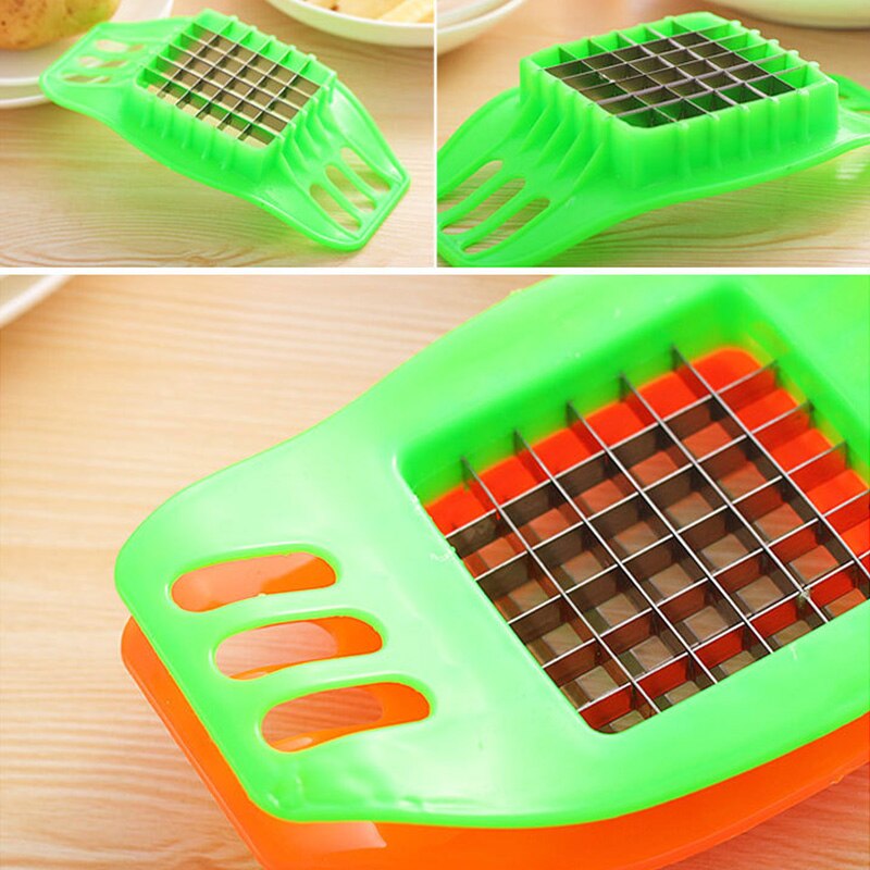 Manual Stainless Steel Vegetable Potato Slicer Cutter Chopper Chip Multifunctional Potato Chopper Cheese Slicer Kitchen Gadgets