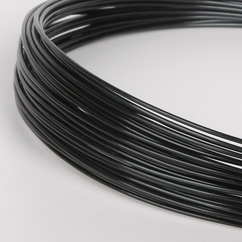Aankomst Aluminium draad Zachte Metalen Bloemisterij draad Diffierent Kleur Ronde Vormige Diameter 1mm Voor Handgemaakte Naaien Accessoires: black