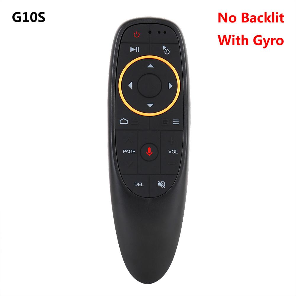 G10 Smart Voice Télécommande 2.4G RF Gyroscope Sans Fil Air Mouse avec Microphone pour X96 mini H96 MAX T95Q TX6 Android TV Box: Gyro no backlit