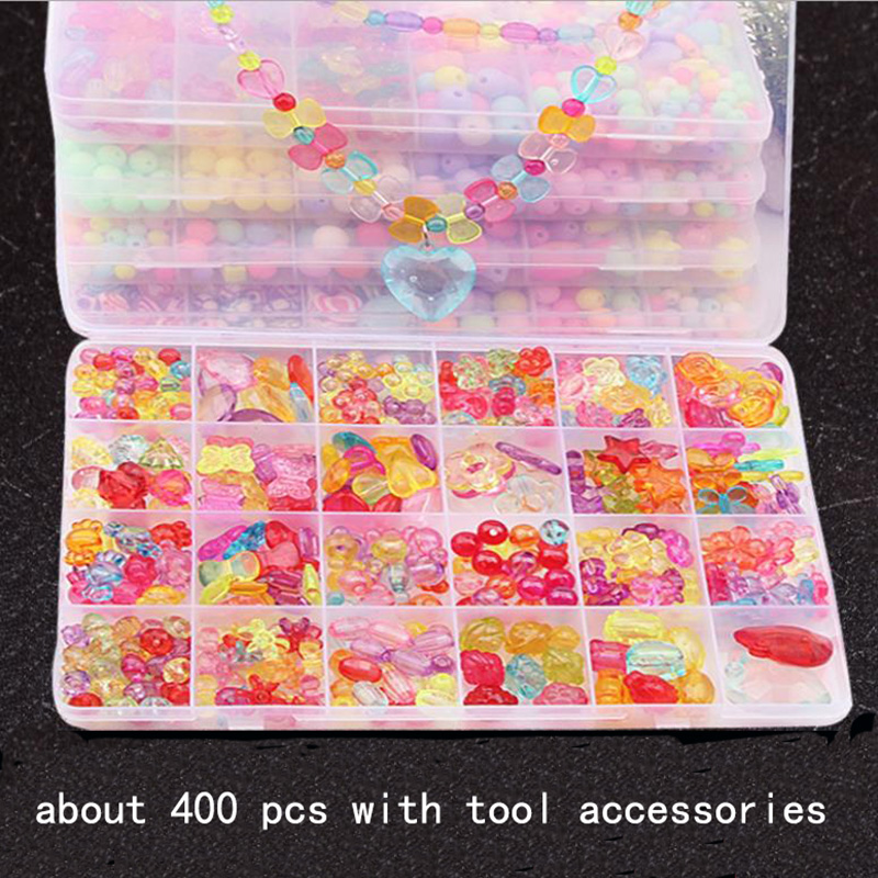 Kit de perles de rocaille colorées pour filles, bricolage, pour Bracelet, couture, tissage artisanal, ensemble de bijoux artisanaux, fabrication de jouets, pour enfants 8 9 10: 13