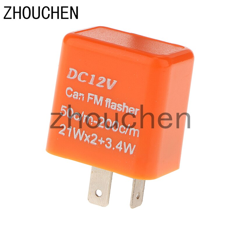 12V Speed Adjustable 2-Pin LED Flasher Relay Motorbike Turn Signal Indicator