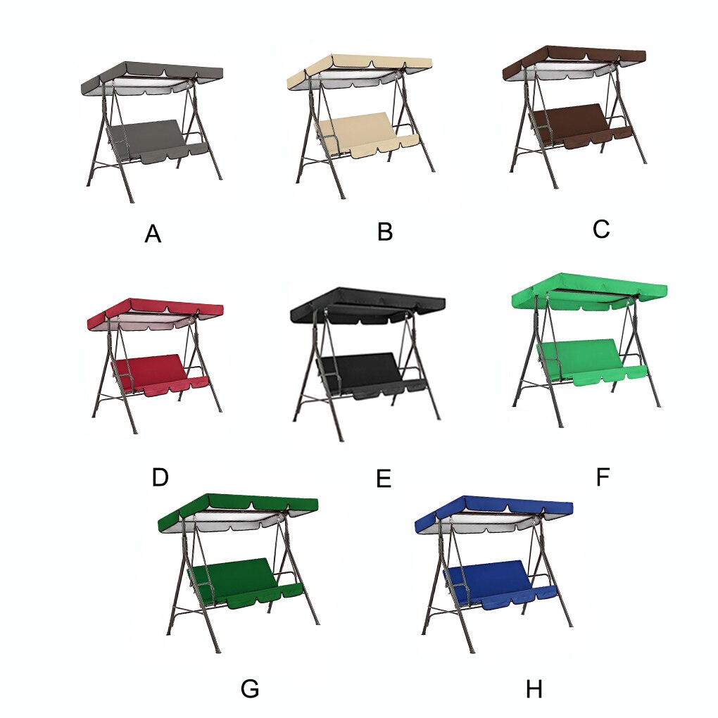 190x132*15CM Swing Canopy Cover Swing Chair Cover Outdoor Garden Patio Swing Chair Seat and Top Cover Sunshade Canopy