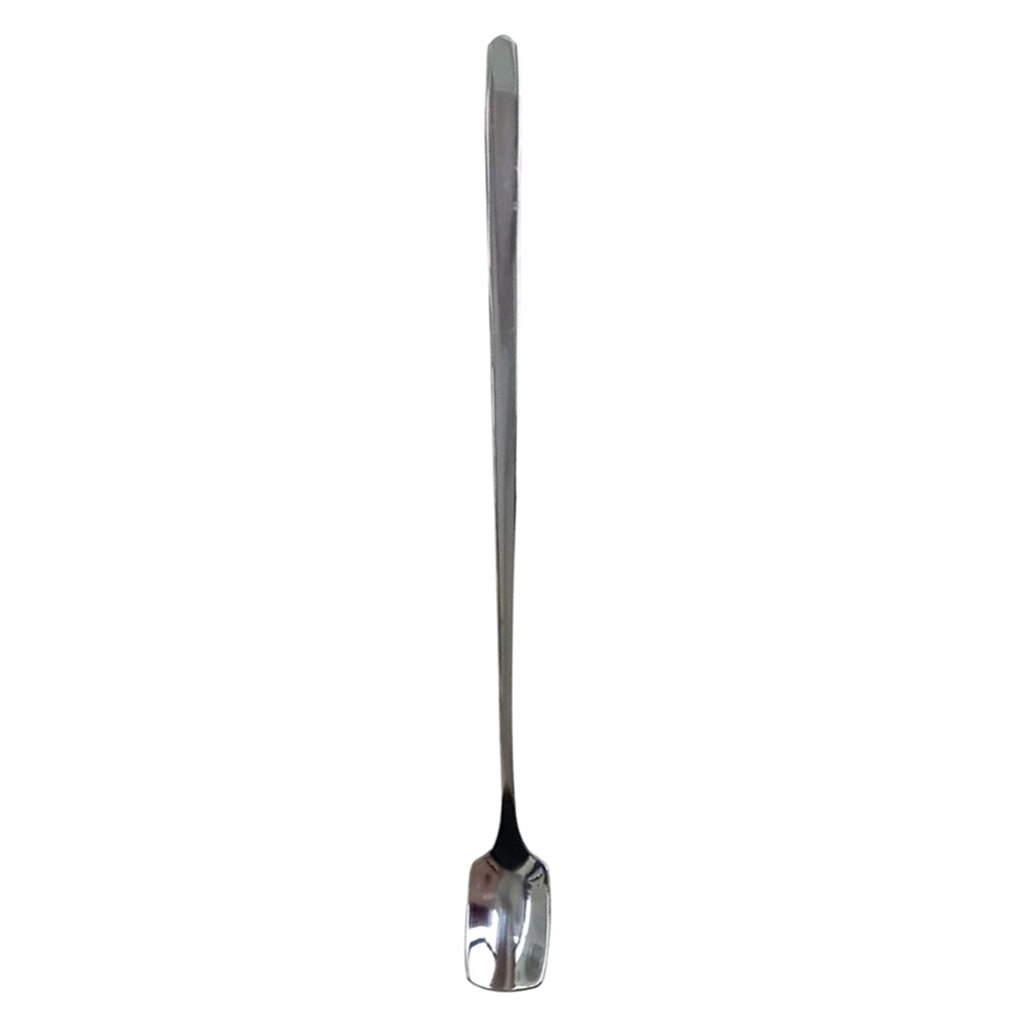 Rustfrit stål 170mm kaffeskeer med lange skafter blandeskeer kold drink frugt is dessert teske stearinlys voks graveske
