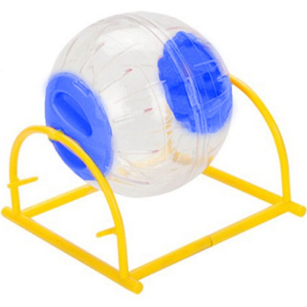 Gennemsigtig hamster kører jogging bold rack kæledyr træning hjul øvelse levering: Blå / 12cm