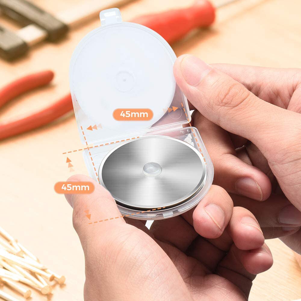 5/10Pcs 45mm Rotary Cutter Blades Stainless Steel Fabric Leather Cutting Blades for Quilting Sewing Rotary Cutter Blades Refill