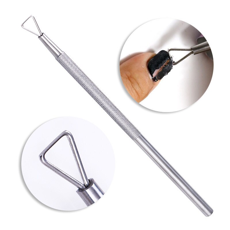 Nagelkunstgereedschap nagelriemverwijderaar nagelriemschaartje nagelriemduwer knipper schaar dode huid manicure pedicure roestvrij staal: Stokstaaf 1 st
