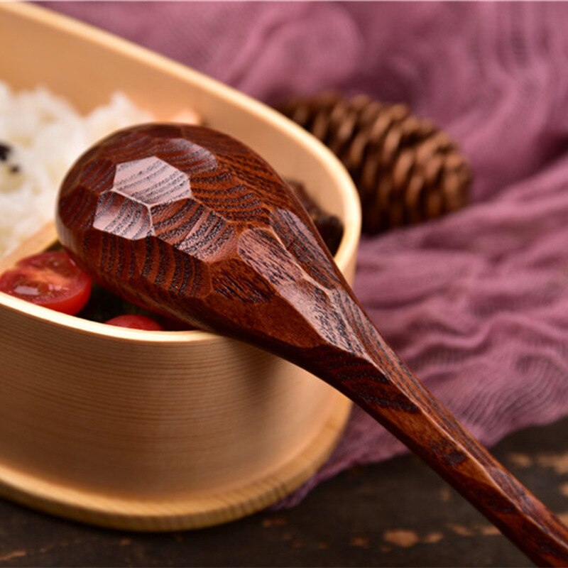 Japanese Style Beech Spoons Branch Shape Long Handle Scoop Coffee Stirring Spoon Soup Spoon Tableware