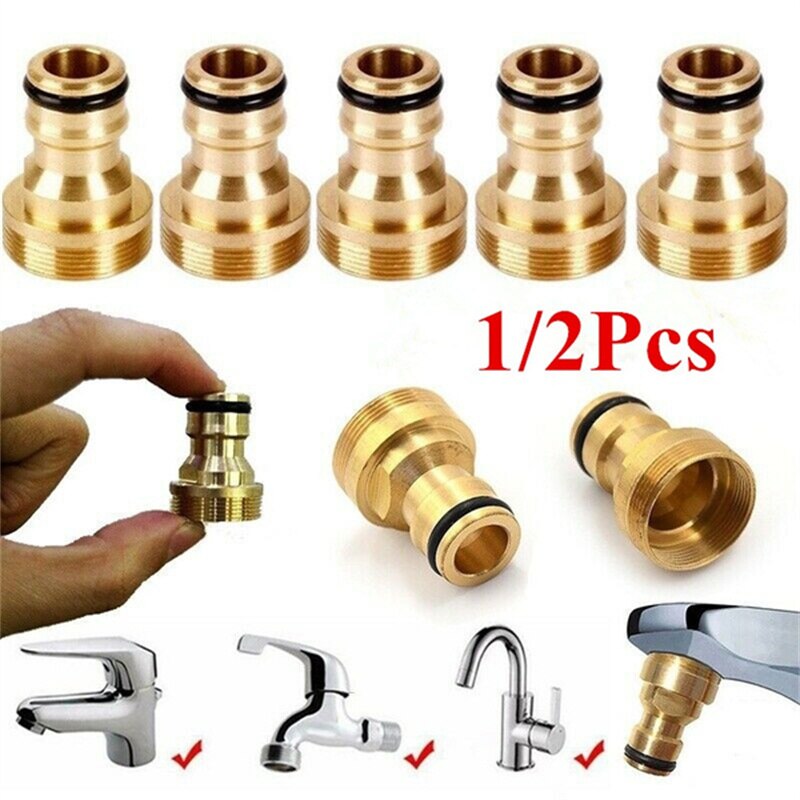 Universal 23 mm Hose Tap Kitchen Adapters Brass Faucet Tap Connector Mixer Hose Adaptor Pipe Joiner Fitting Garden Watering Tool