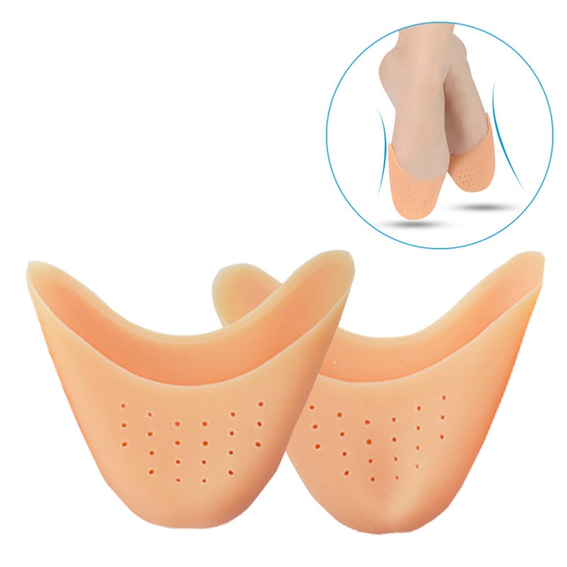 De silicona almohadilla de Gel para el antepié baile punto almohadillas para Ballet pie Protector suela transpirable amortiguación zapatos de