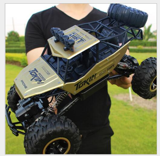 1:12 1:16 1:20 4WD RC Car Updated Version 2.4G Remote Control Model Buggy High speed Off-Road Trucks Toys for Boys Children: 37CM Alloy golden