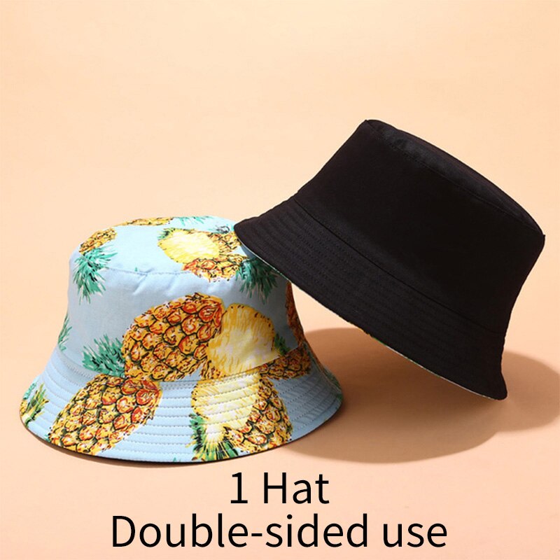 Chapeaux de soleil pour femmes | Chapeau à motifs de fruits tropicaux imprimés pour femmes, chapeau de Sport de plein air, chapeau avec nœud de pêcheur décontracté: 001