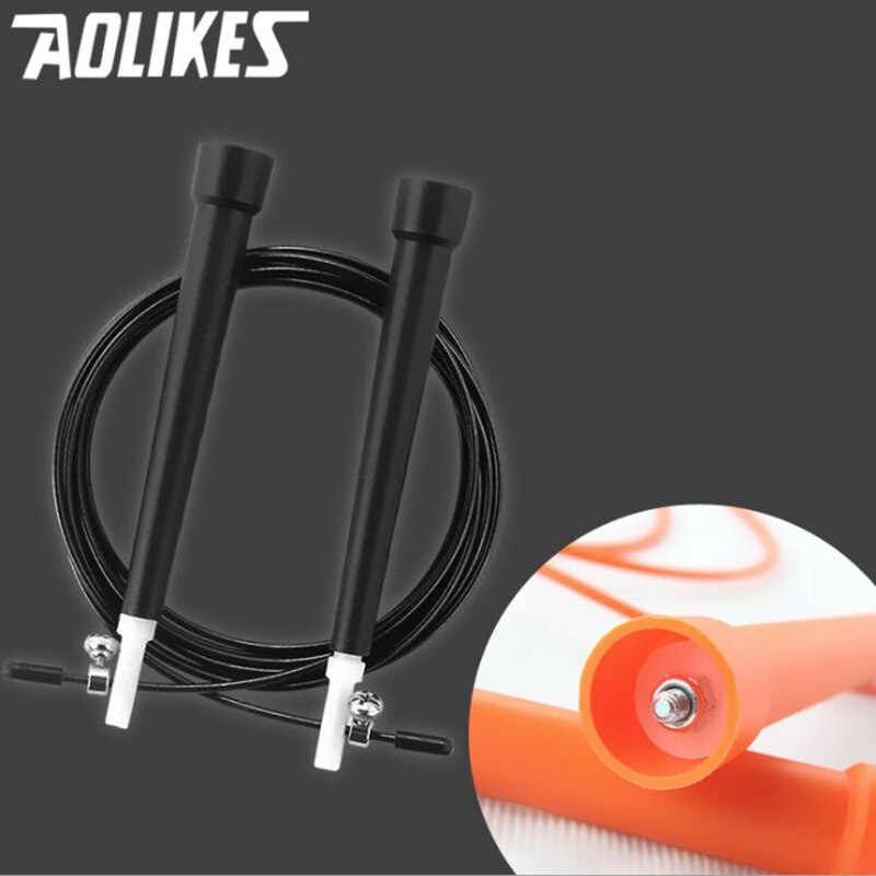 Speed sjippetov crossfit mænd og kvinder kabel stålwire fitness springleje hoppereb bodybuilding gym hoppereb
