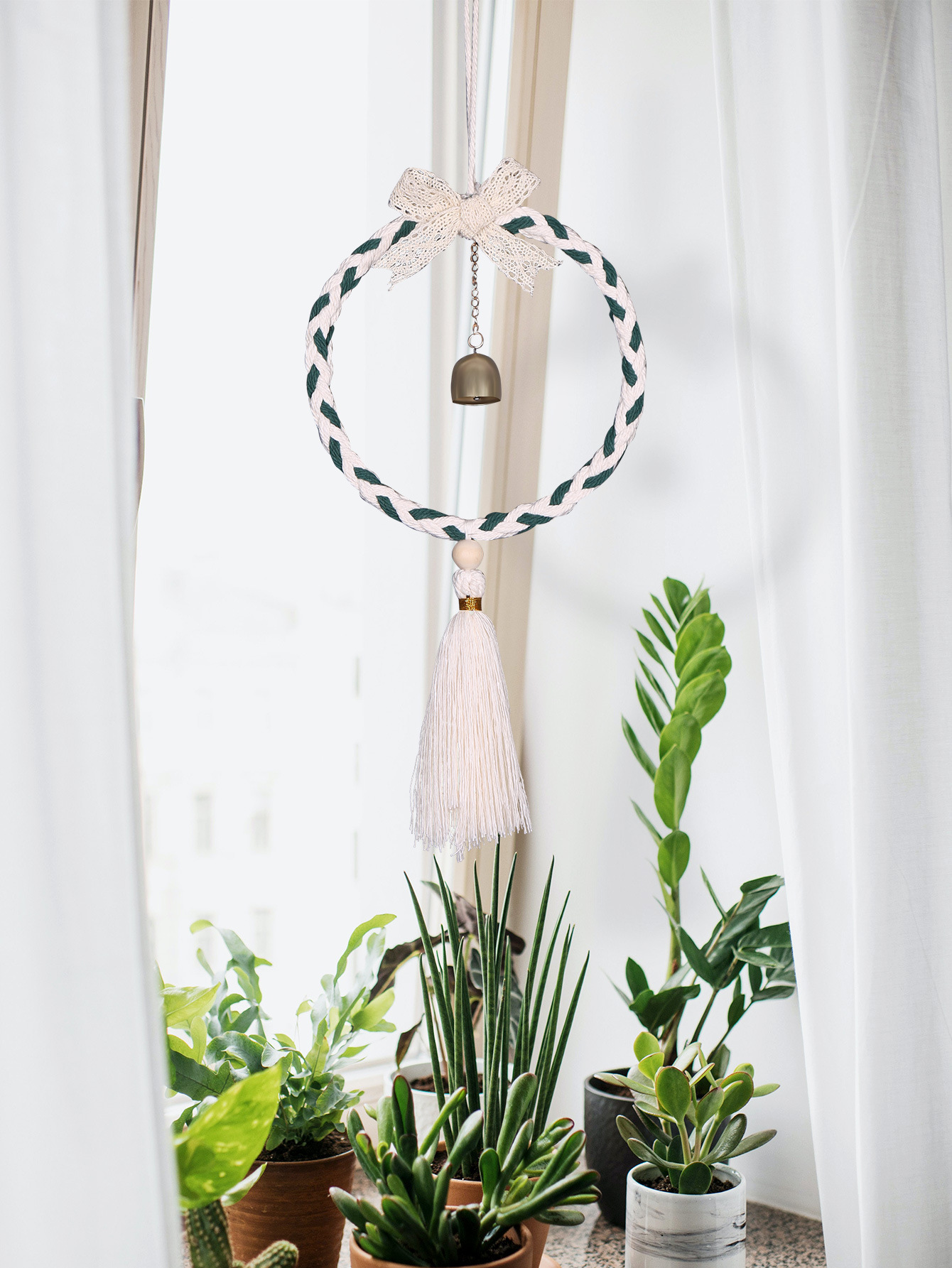 Multifunctional Home Living Room Decorations Retro Wall Display Wooden Frame Rustic Farmhouse Window Frame Ornaments: style A