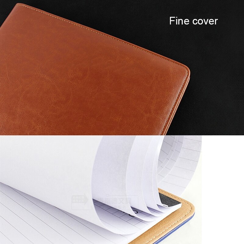 Office Supplies Business Style Leather Document Folder with 30-pages A4 Note Pad &amp; Calculator