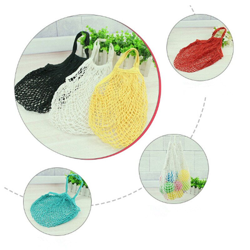 1PC grand filet chaîne sac à provisions réutilisable épicerie coton sac Protection de l'environnement main Totes pliable