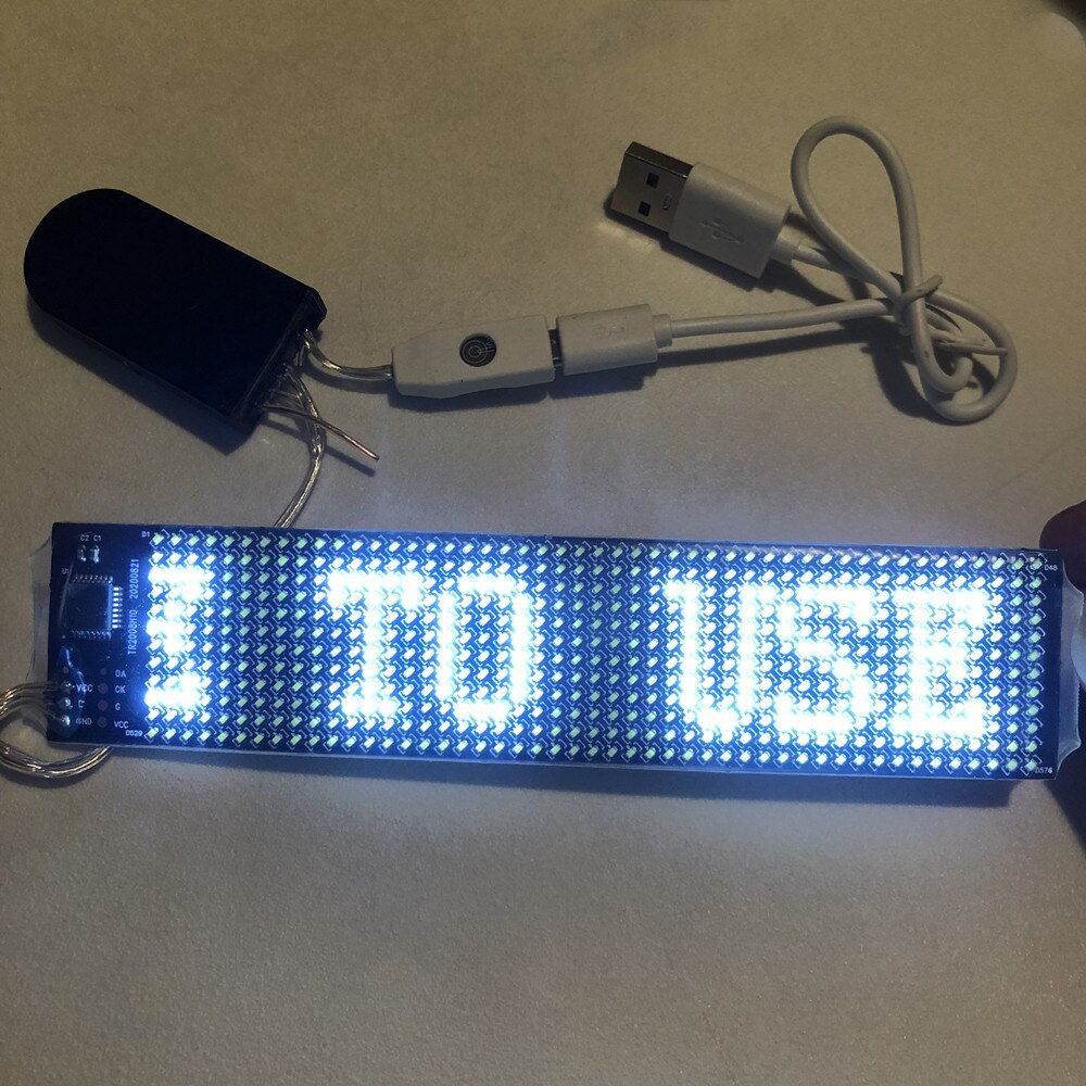 Fleksibel bluetooth programmerbar ledet modul maske briller vise matrise logo android ios applikasjon kontroll ledet maske skjerm: Hvit