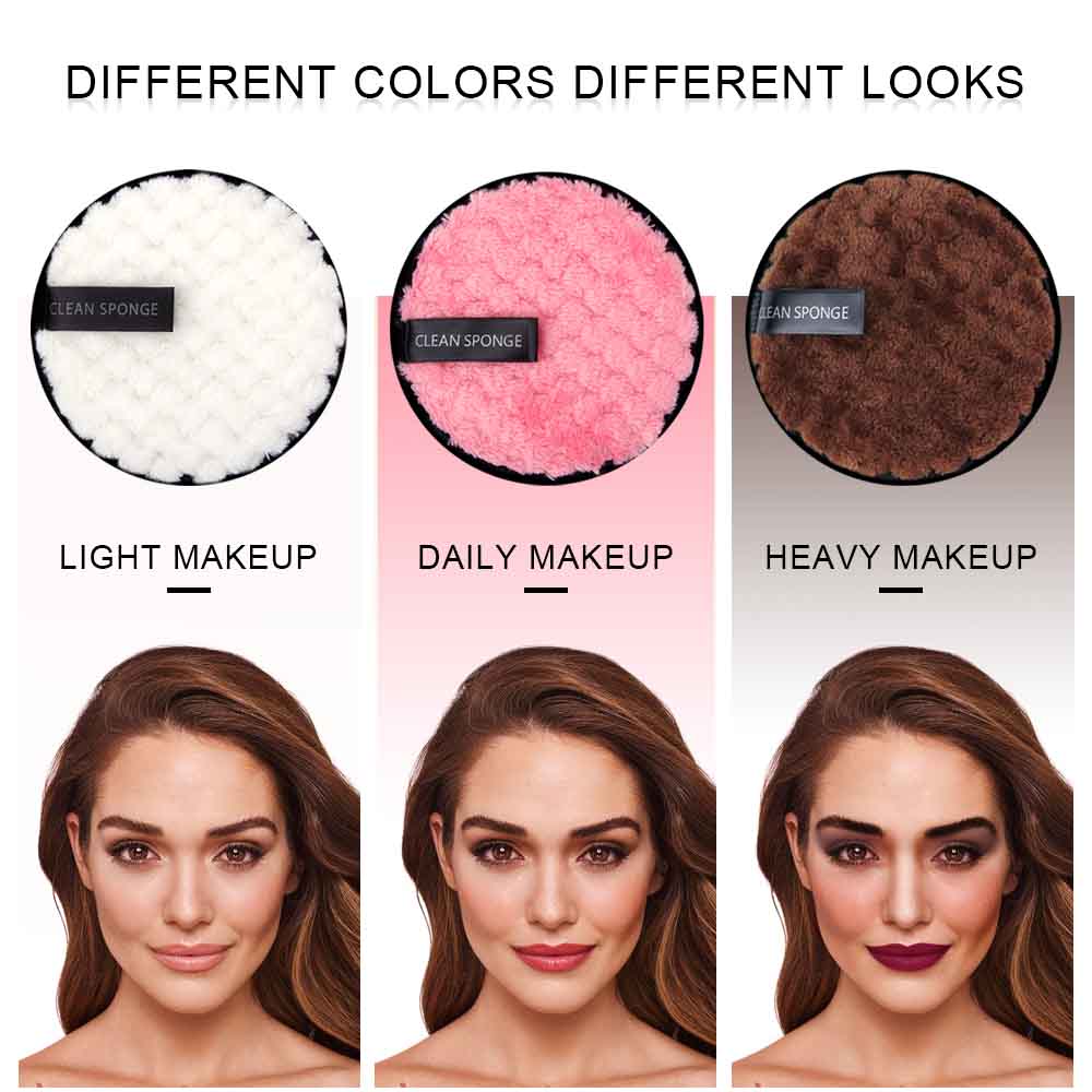1/2pcs Reusable Makeup Remover Towel Washable Cotton Pads Forever Skin Cleansing Reusable Make-up Disc Face Cosmetics Makeup