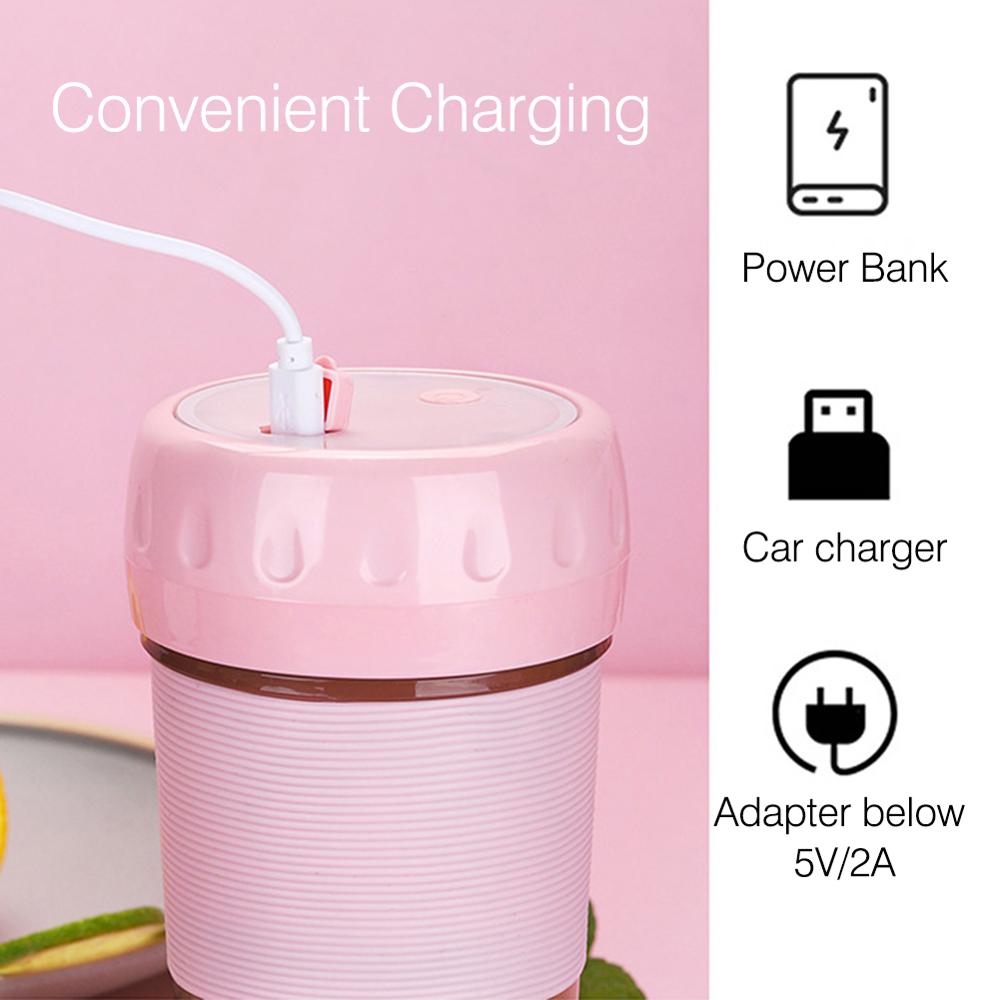 300ML Portable Blender Electric USB Rechargeable Smoothie Blender Machine Mini Juice Cup Maker Lemon Squeezer kitchen Gadgets