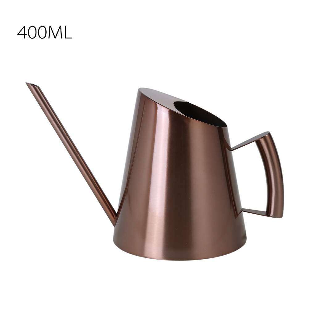 Konewka ze stali nierdzewnej rośliny bonsai ręczny pojemnik na wodę z długa wylewka kryty odkryty podlewanie roślin kwiat narzędzie ogrodowe: A7 400ML