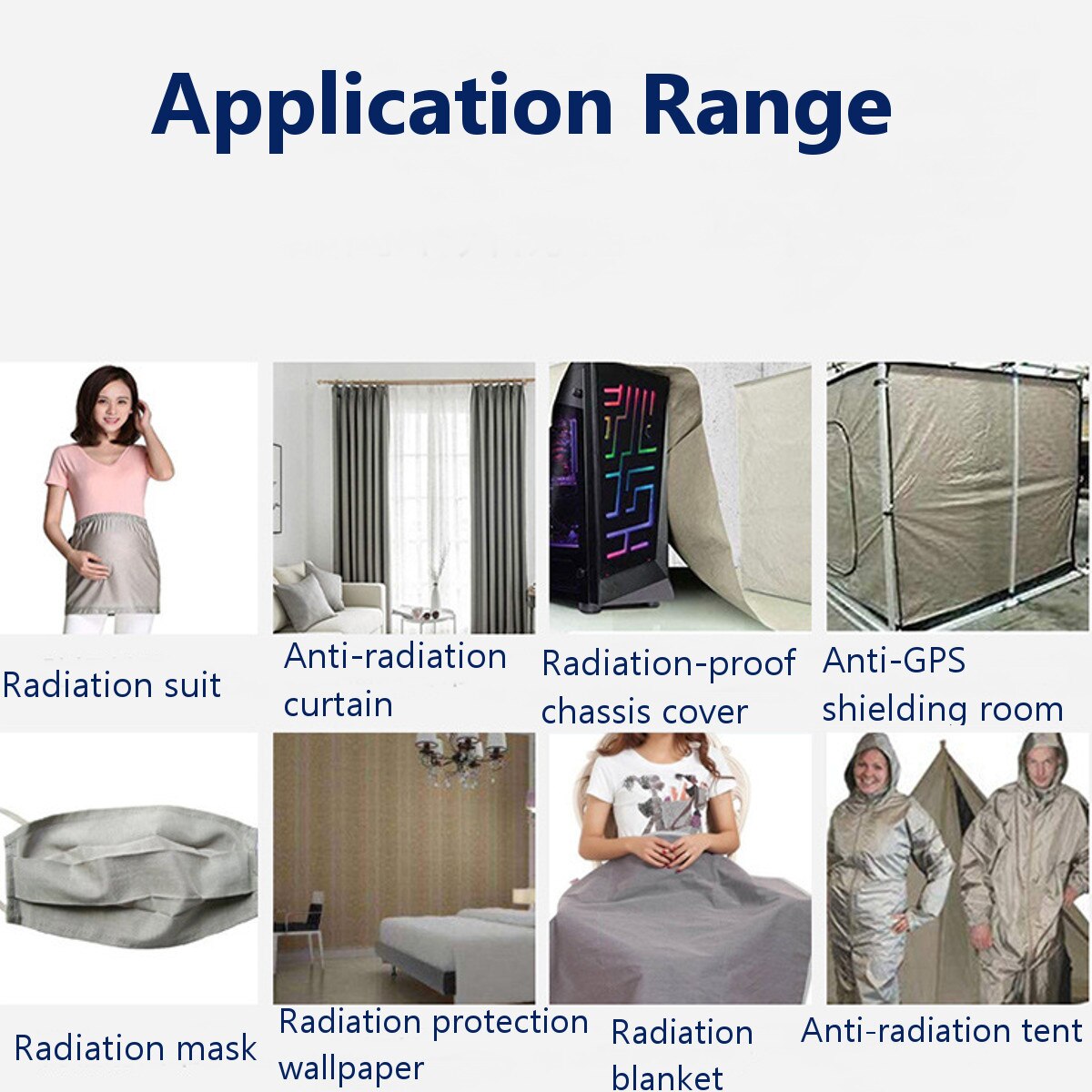 Tela Anti-Escaneo blindaje RFID, tejido Anti-tejido de radiación conductivo para forros, blindaje RF electromagnético, tela RFID DIY