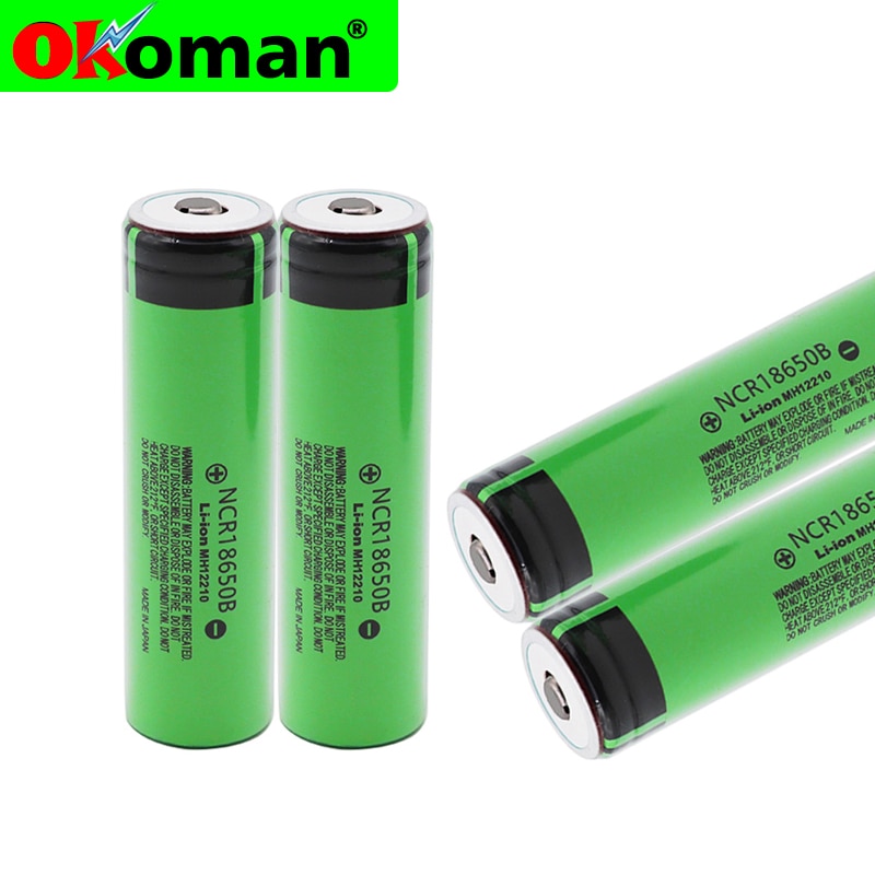 Originele 18650 Batterij NCR18650B 3.7 V 3400 Mah 18650 Lithium Oplaadbare Batterij Voor Zaklamp Batterijen (Geen Pcb)