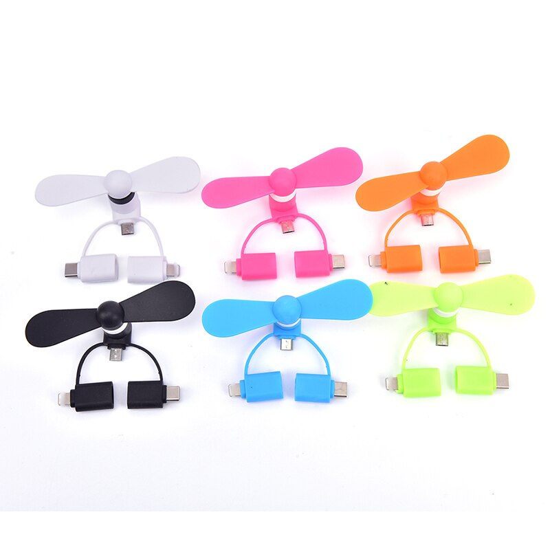 Mini USB Fan 3 In 1 USB Gadget Portable Electronic Smart Gadgets For Smartphone