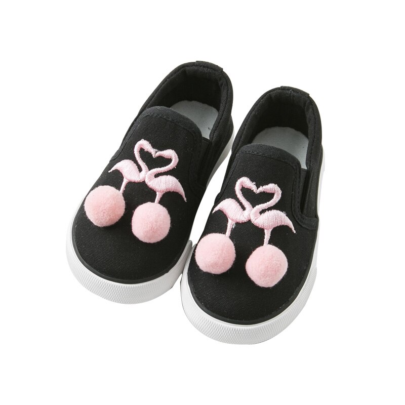 Db10954 dave bella forår efterår baby pige lærred sko børn pige afslappede sko sorte sko: 21