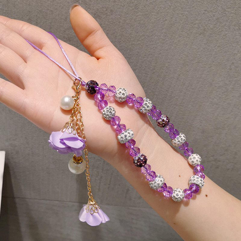 Mobile Phone Straps Mobile phone ornaments Mobile phone accessories Anti-lost lanyard Flowers Pendant