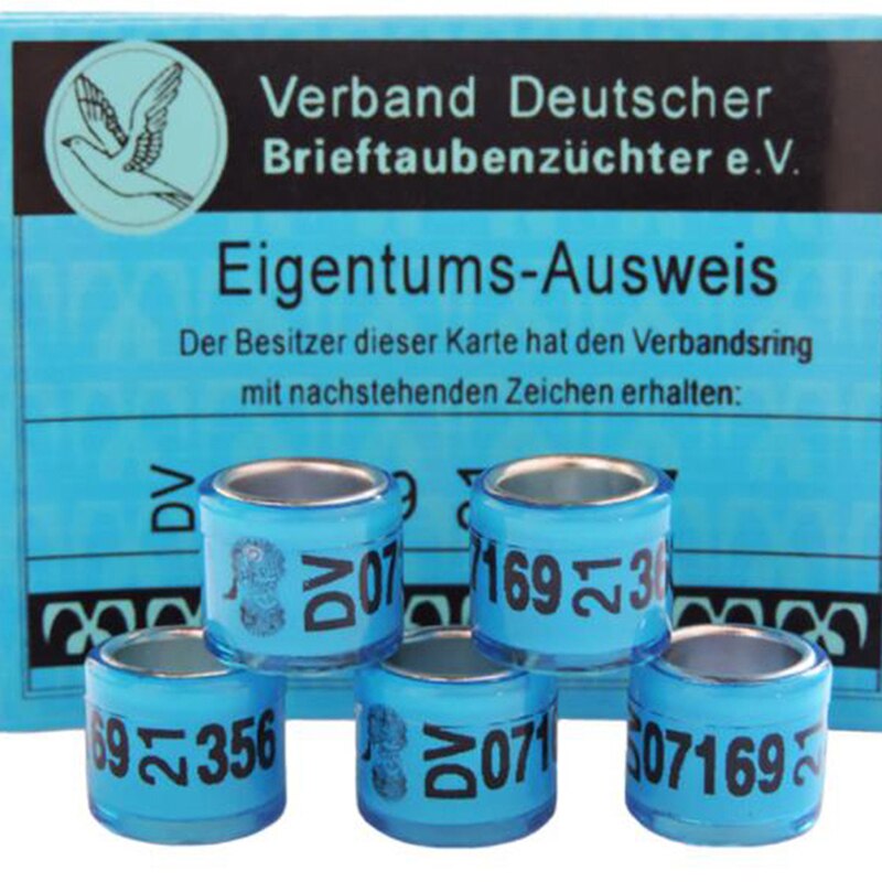 2einstellen Tauben Ringe Identifikation Ring Taube Fuß Ring mit zertifikat