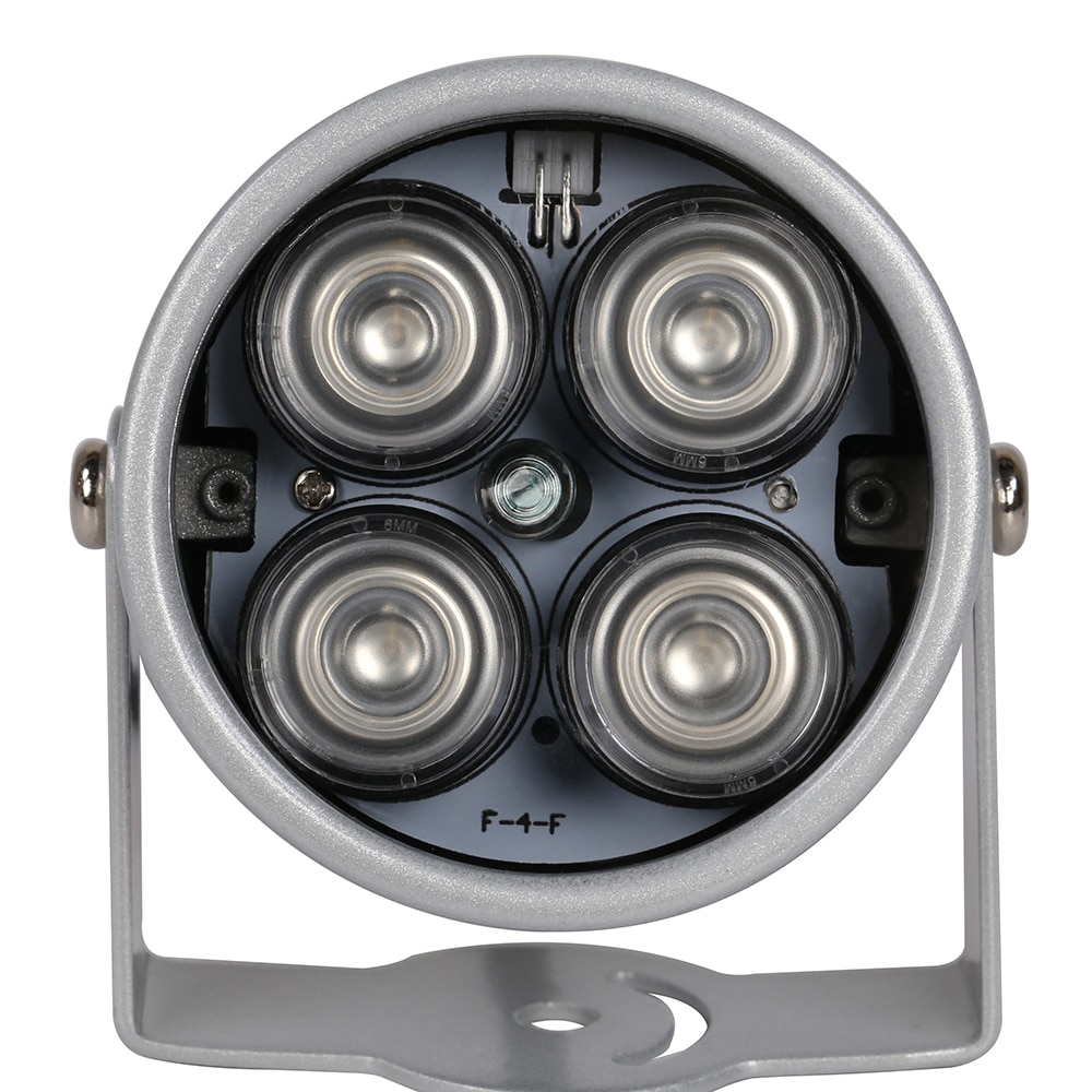 AZISHN IR illuminator Licht 850nm 4 array LEDs Infrarood Waterdicht Nachtzicht CCTV Vullen Licht DC 12V Voor CCTV security Camera