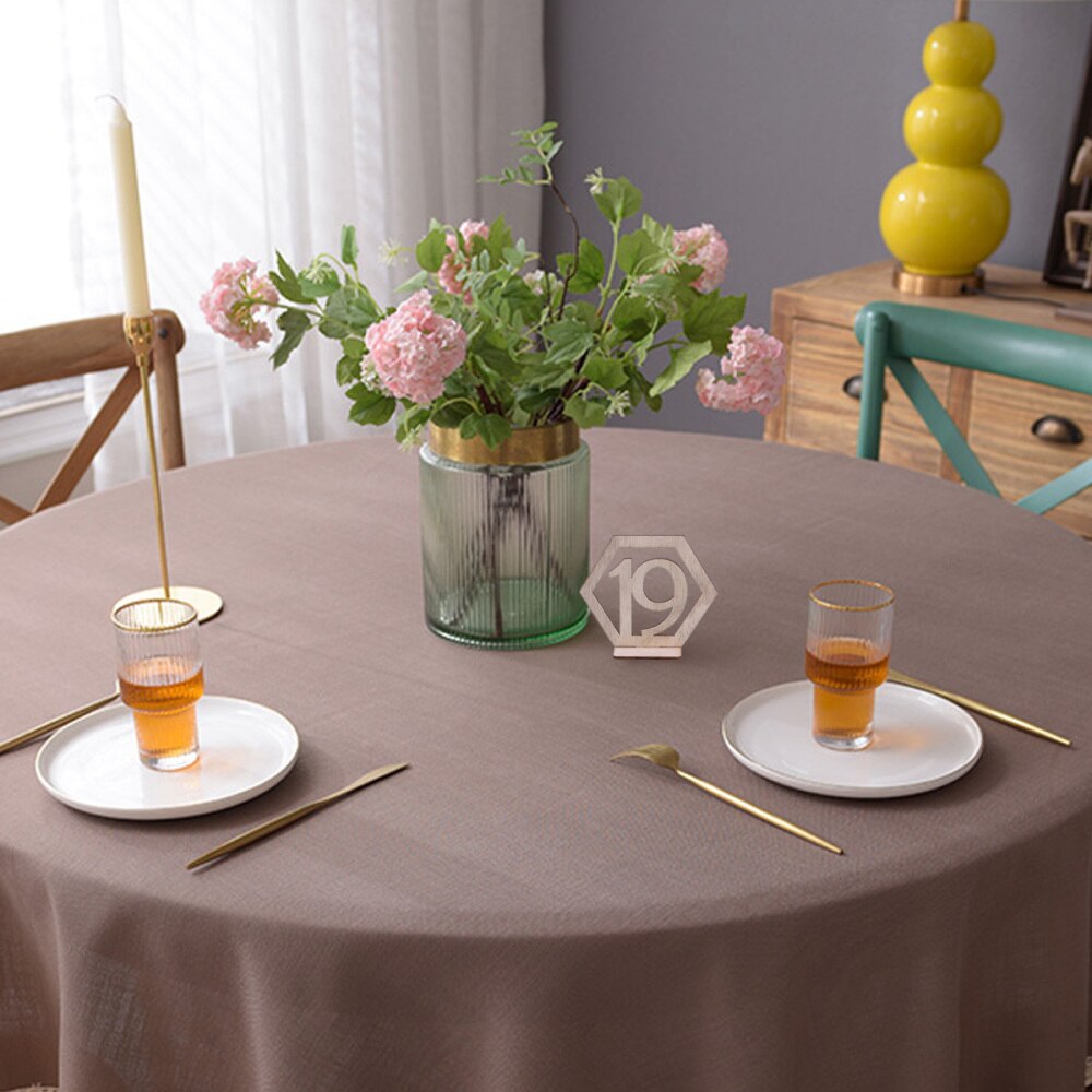 20 piezas 1-20 asiento número de madera hexagonal asiento número boda Número de madera para mesa s decoración hueco-Número de madera para mesa decoración f