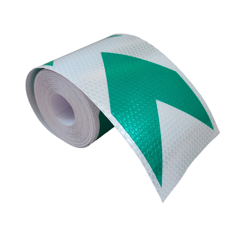 Ruban adhésif réfléchissant 3M de Long, 10Cm de large, bande adhésive de couleur, équipement de sécurité, bande d&#39;avertissement avec colle, ceinture réfléchissante de nuit: Red-green arrow