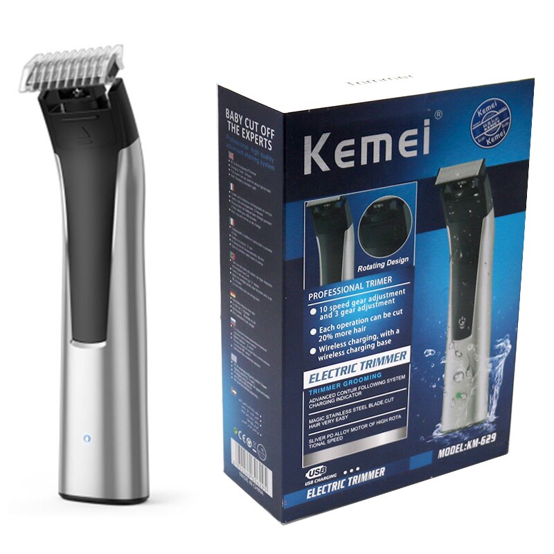 Rechargeable hair trimmer men beard trimmer electric clipper hair cutter machine mustache grooming stubble trimer