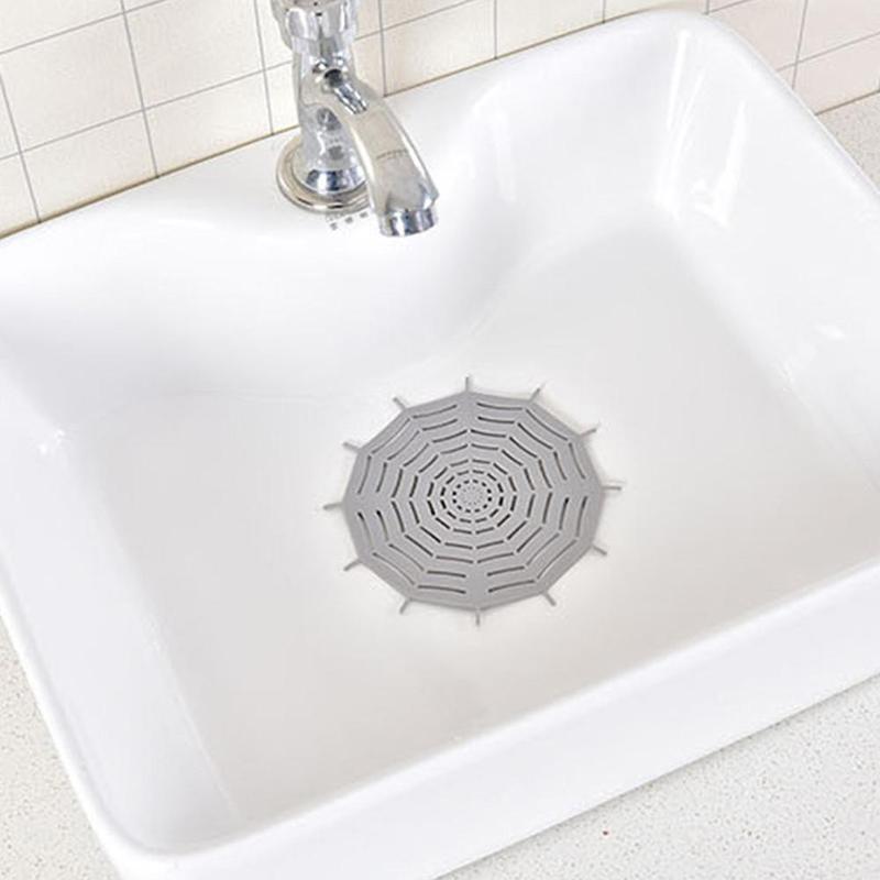 spider web suction cup anti-shift drainage drain sink floor kitchen hair bathroom filter hair outlet U4M0