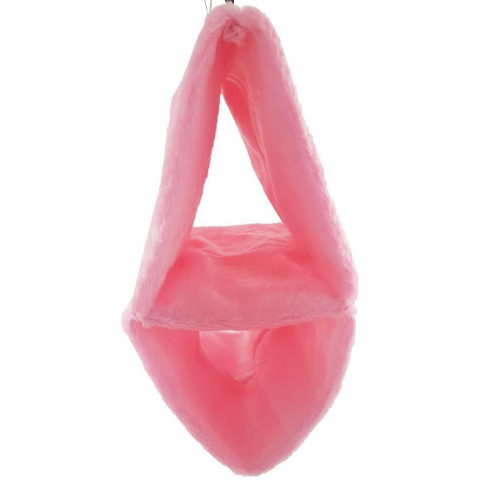 Huisdier Vogel Papegaai Hangmat Hut Tent, Dubbele Laag Warme Bed Nest, opknoping Cave Winter Grote Vogel Kooien Voor Papegaaien Baars: pink / L