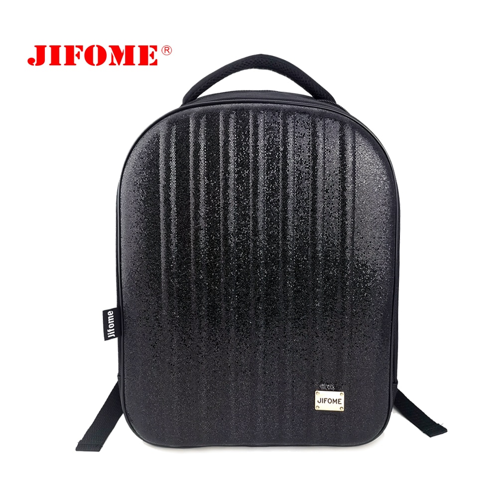 JIFOME-Mochila brillante de 15 pulgadas para mujer, bolso escolar para chicas adolescentes, de carcasa dura de EVA, brillante, de lujo