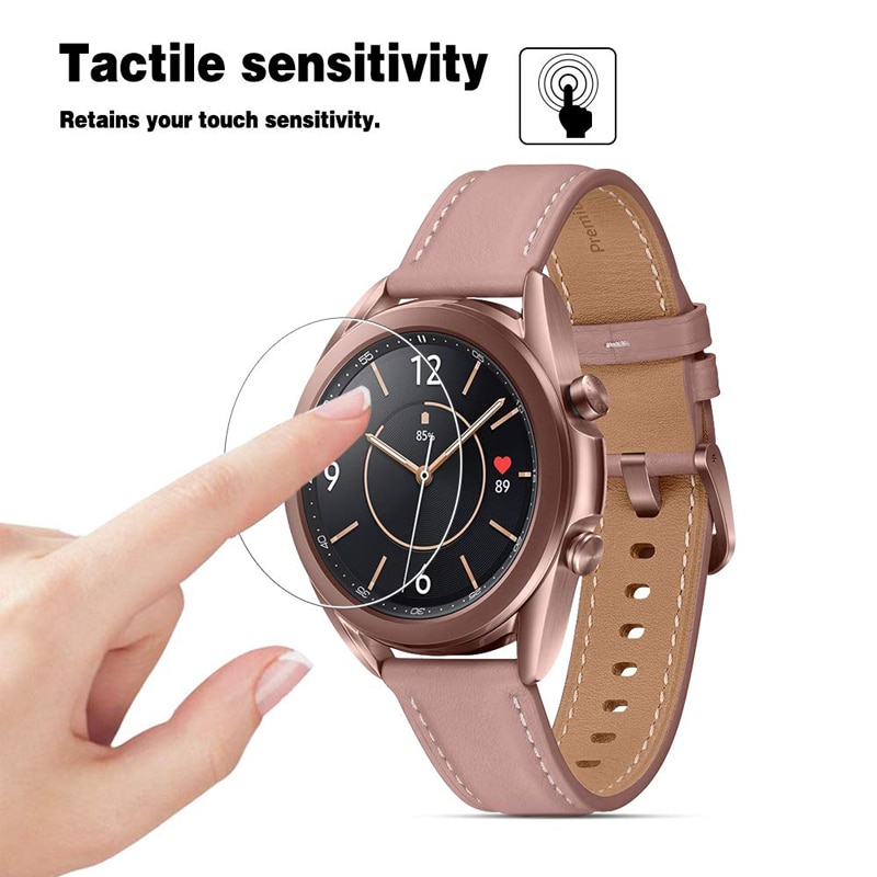 Horloge Film Voor Samsung Galaxy Horloge 3 45Mm Premium Gehard Glas Voor Galaxy Horloge 3 41Mm Anti-kras Screen Protector Cover